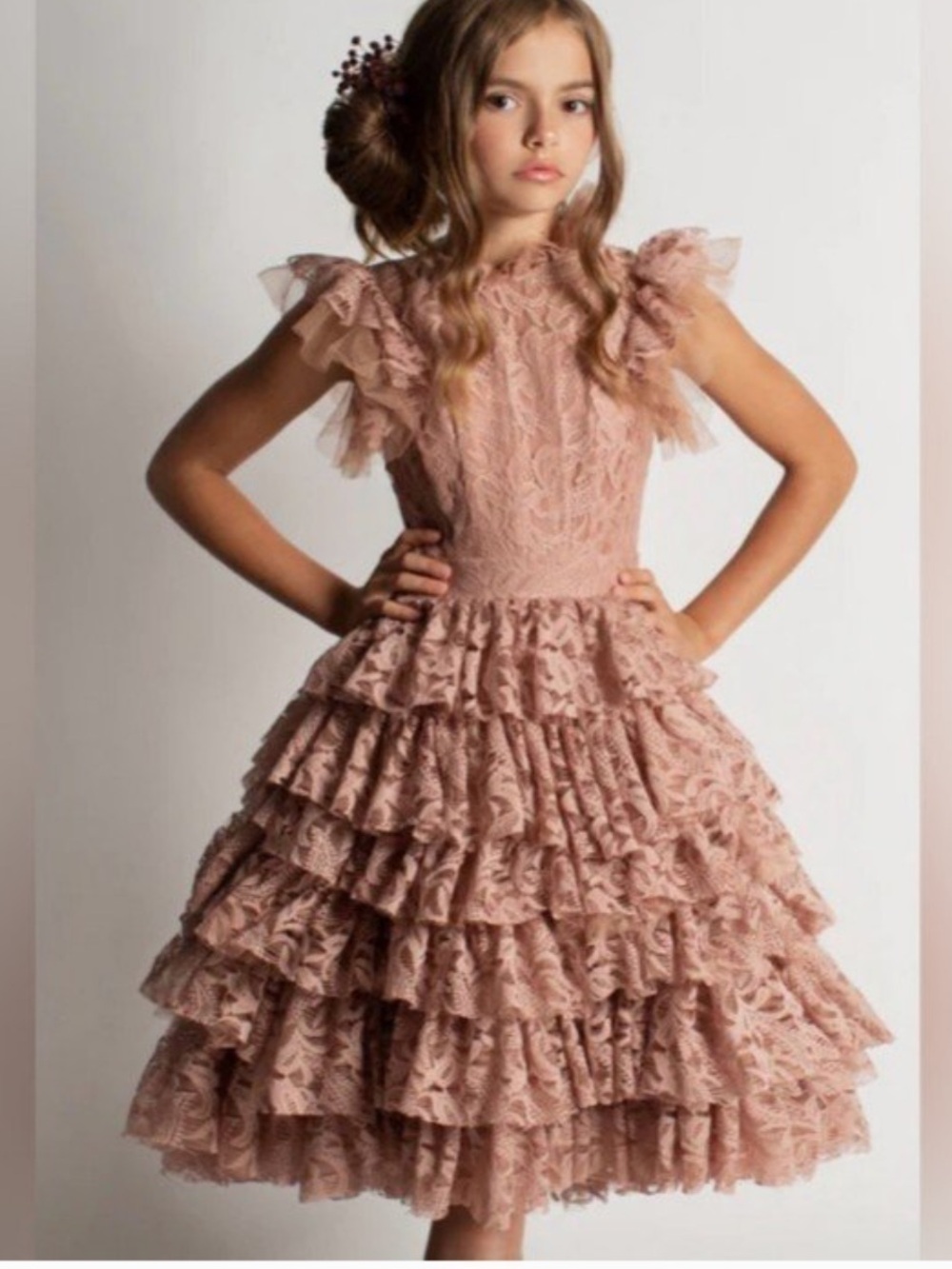 Mia Joy Joyfolie Anouk Petticoat Dress in Pink Blush Dusty Rose size 10 $148